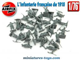 Les soldats français de la première guerre mondiale en figurines Airfix au 1/76e