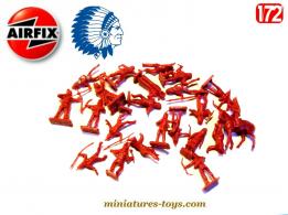 Un lot de 18 indiens d'Amérique en figurines par Airfix au 1/72e