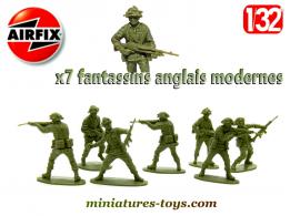 Les fantassins anglais modernes en figurines par Airfix au 1/32e