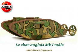 Le kit du char anglais Mk I de la première guerre mondiale par Airfix au 1/76e