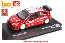 La Citroën C4 WRC Rallye Monte-Carlo 2008 miniature par Ixo Models au 1/43e