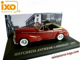 Le cabriolet Hotchkiss Anthéor 1953 en miniature par Ixo Models au 1/43e