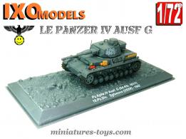 Le char allemand Panzer IV Ausf G miniature par Ixo Models Altaya au 1/72e