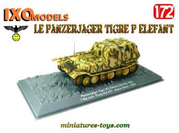 Le chasseur de chars Tigre P Elefant en miniature par Ixo Models au 1/72e