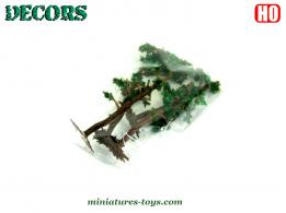 Un ensemble de 4 arbres miniatures au H0 HO 1/87e