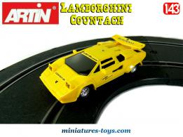 La Lamborghini Countach 5000 jaune en miniature pour circuit Artin au 1/43e