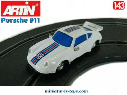 La Porsche 911 blanche miniature pour circuit Artin by Jouef au 1/43e