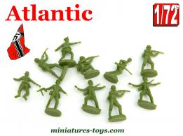 Les soldats allemands de la Wehrmacht en figurines Atlantic au 1/72e