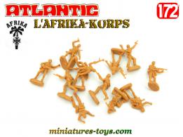 Les soldats allemands de l'Afrika-Korps en figurines Atlantic au 1/72e