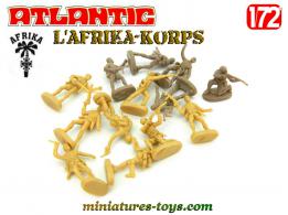 Les soldats allemands de l'Afrika-Korps en figurines Atlantic au 1/72e