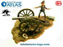 Un canon Gribeauval de 8 type Napoléon 1815 en miniature par Atlas au 1/32e