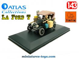 La Ford T noire en miniature de Tintin au Congo par Atlas au 1/43e