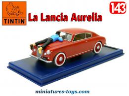 La Lancia Aurelia de Tintin et l'affaire Tournesol en miniature au 1/43e