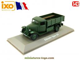 Le camion militaire français Citroën type 23 miniature par Atlas et Ixo au 1/43e