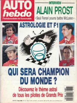 Le numéro 717 du magazine Auto Hebdo de mars 1990