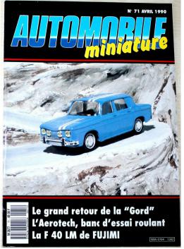 La revue Automobile Miniature n°71 parue en Avril 1990