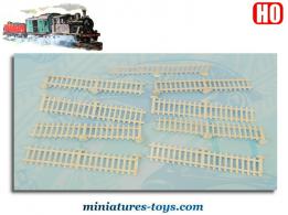 Le lot de 9 barrières et clôtures miniatures Gégé au H0 HO