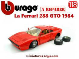 La Ferrari 288 modèle 1984 en miniature de Bburago au 1/18e à réparer
