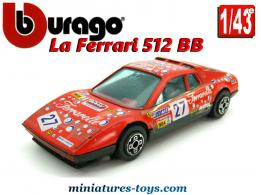 La Ferrari 512 BB en miniature par Bburago au 1/43e