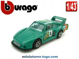 La Porsche 935 TT Vaillant verte en miniature par Bburago au 1/43e