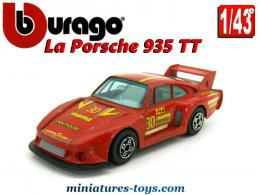 La Porsche 935 TT Momo rouge en miniature par Bburago au 1/43e