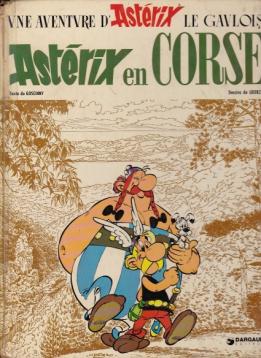 La BD Asterix en Corse parue chez Dargaud en 1973
