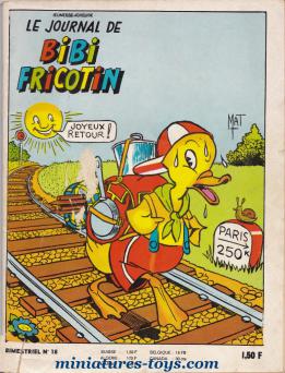 Le Journal de Bibi Fricotin n°18 paru aux Jeunesse Joyeuse en 1967