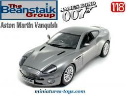 Le coupé Aston Martin Vanquish James Bond en miniature par Beanstalk au 1/18e