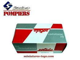 La petite boite carton pour miniature de la collection pompiers Solido Hachette