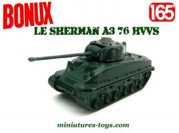 Le char Sherman HVVS miniature en plastique de Dermatt pour Bonux au 1/65e