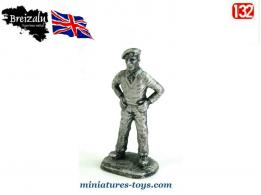 Un officier anglais WW II en figurine métal par Breizalu au 1/32e