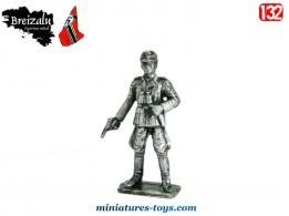 Un officier allemand WW II en figurine métal par Breizalu au 1/32e