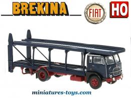 Le camion Fiat 640 transport automobiles miniature de Brekina au HO