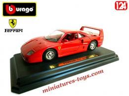 La Ferrari F40 modèle 1987 en miniature par Burago au 1/24e