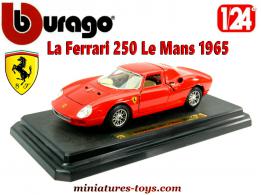 La Ferrari 250 Le Mans modèle 1965 en miniature de Burago au 1/24e