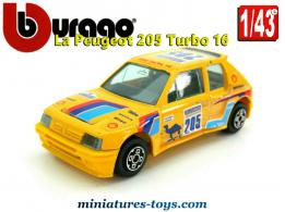 La Peugeot 205 Turbo 16 Safari miniature de Burago au 1/43e