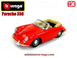 La Porsche 356 speedster rouge en miniature par Burago au 1/24e