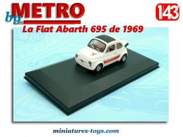 La Fiat Abarth 695 Assetto Corsa de 1969 en miniature par By Metro au 1/43e