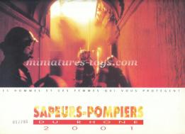 Un calendrier sapeurs pompiers français du Rhône de l'année 2001...