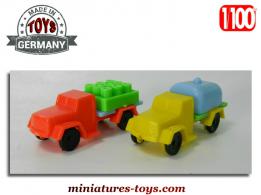 Un lot de 2 camions miniatures made in Germany au H0 HO 1/100e