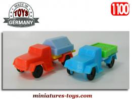 Un lot de 2 camions miniatures made in Germany au H0 HO 1/100e