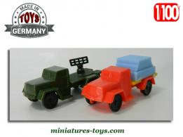 Un lot de 2 camions miniatures made in Germany au H0 HO 1/100e