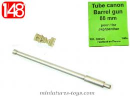 Un tube de canon de 88 mm allemand en métal tourné au 1/48e