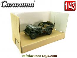 La Jeep Willys débâchée verte en miniature par Cararama au 1/43e