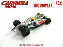 La Formule 1 Vodafone en miniature de Carrera pour circuit au 1/43e incomplète