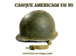 Le casque américain US M1 de la seconde guerre mondiale incomplet