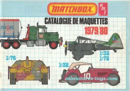 Le catalogue grand format 1979 1980 de kits et maquettes Matchbox