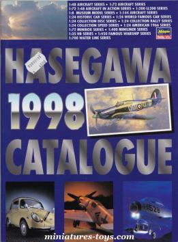 Le catalogue grand format 1998 de kits et maquettes Hasegawa