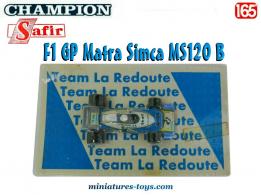 La Formule 1 Matra MS120 B de 1971 en miniature par Team La Redoute au 1/65e