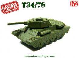 Le char jouet russe T34/76 made in Russia en miniature au 1/72e